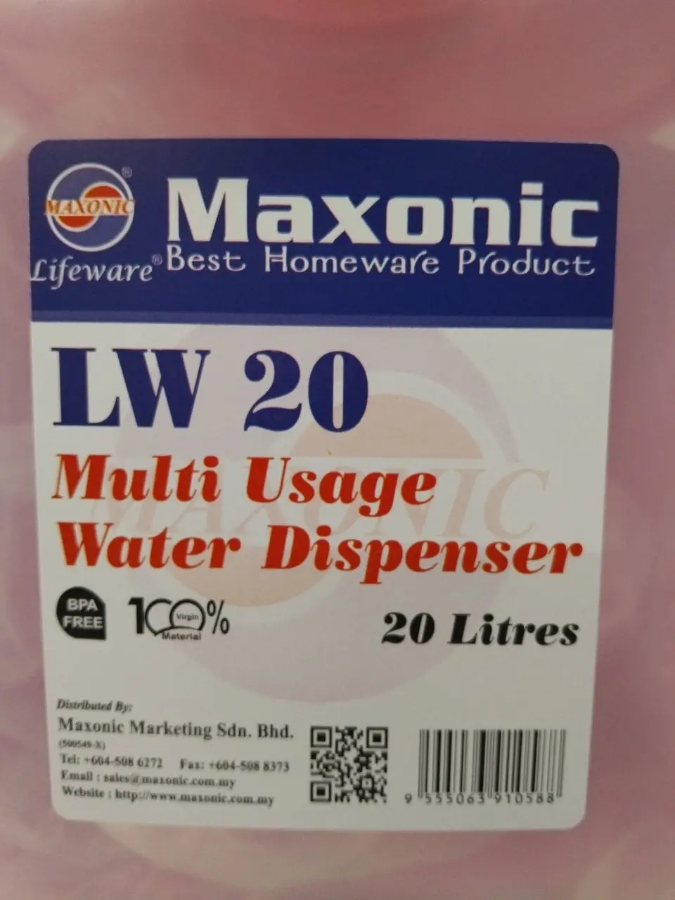 Maxonic Multi Usage Water Dispenser 20L