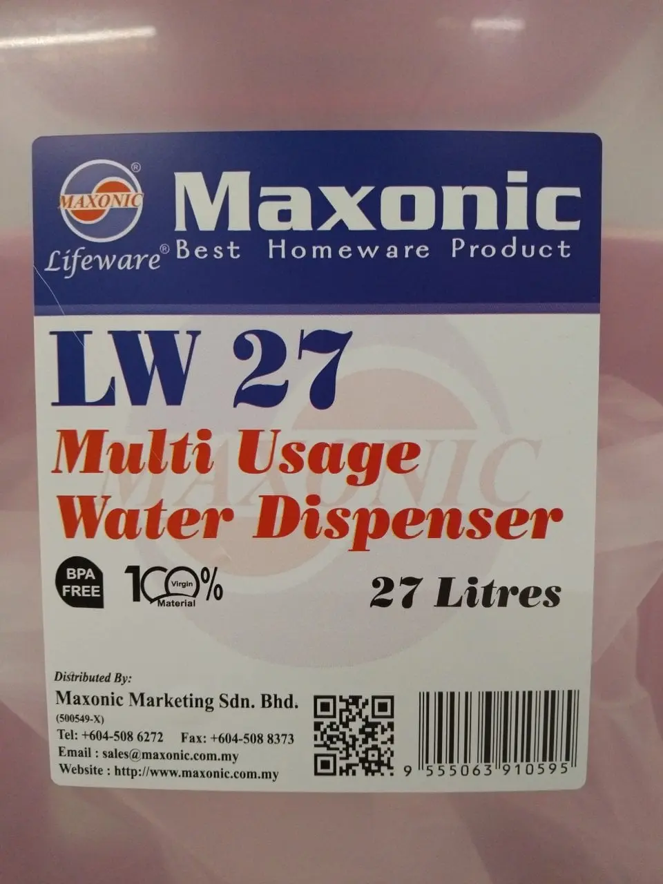 Maxonic Multi Usage Water Dispenser 27L