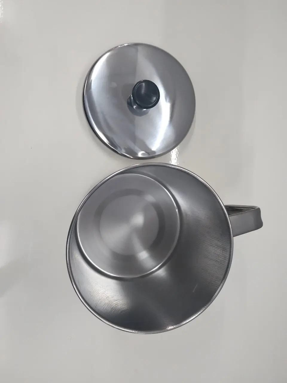 Kole Stainless Steel Bertudung Cawan Keluli Tahan Karat / Kole Besi Coffee Mug Cup With Lid - 13CM