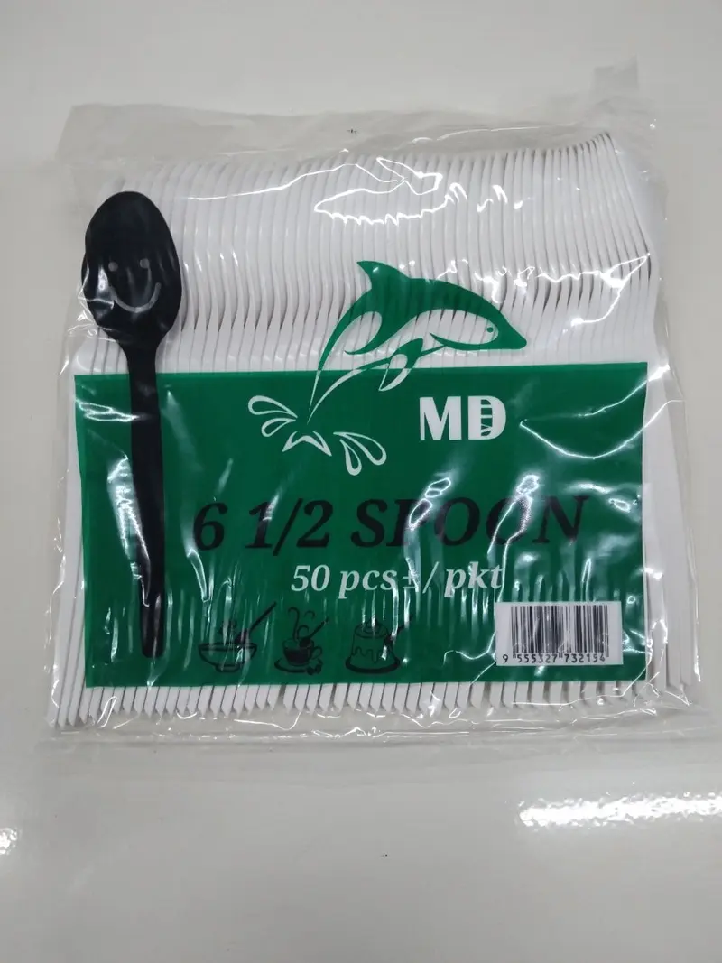 Sudu Plastik 6.5 Inchi - 50 Keping